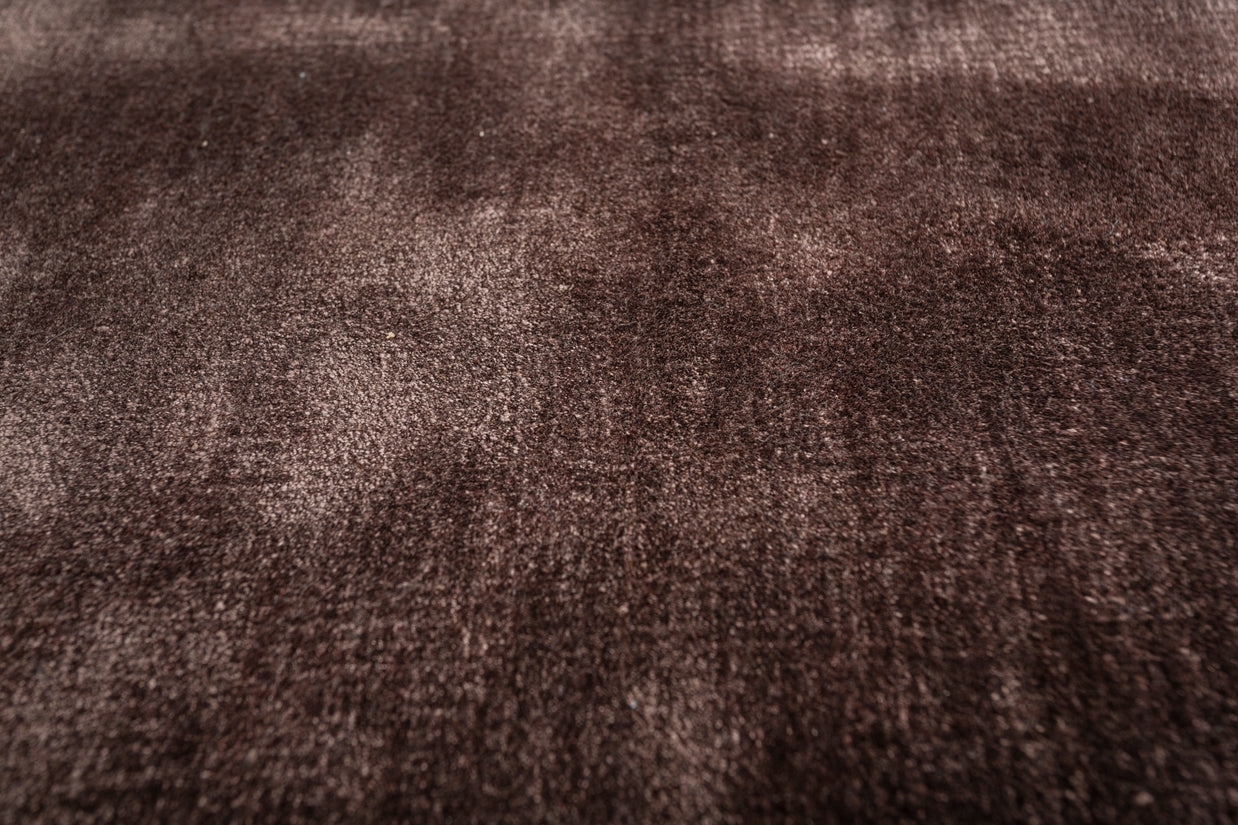 Carpet For Living room 5X8 Feet Beige And Brown Viscose Rectangle Solid Rug