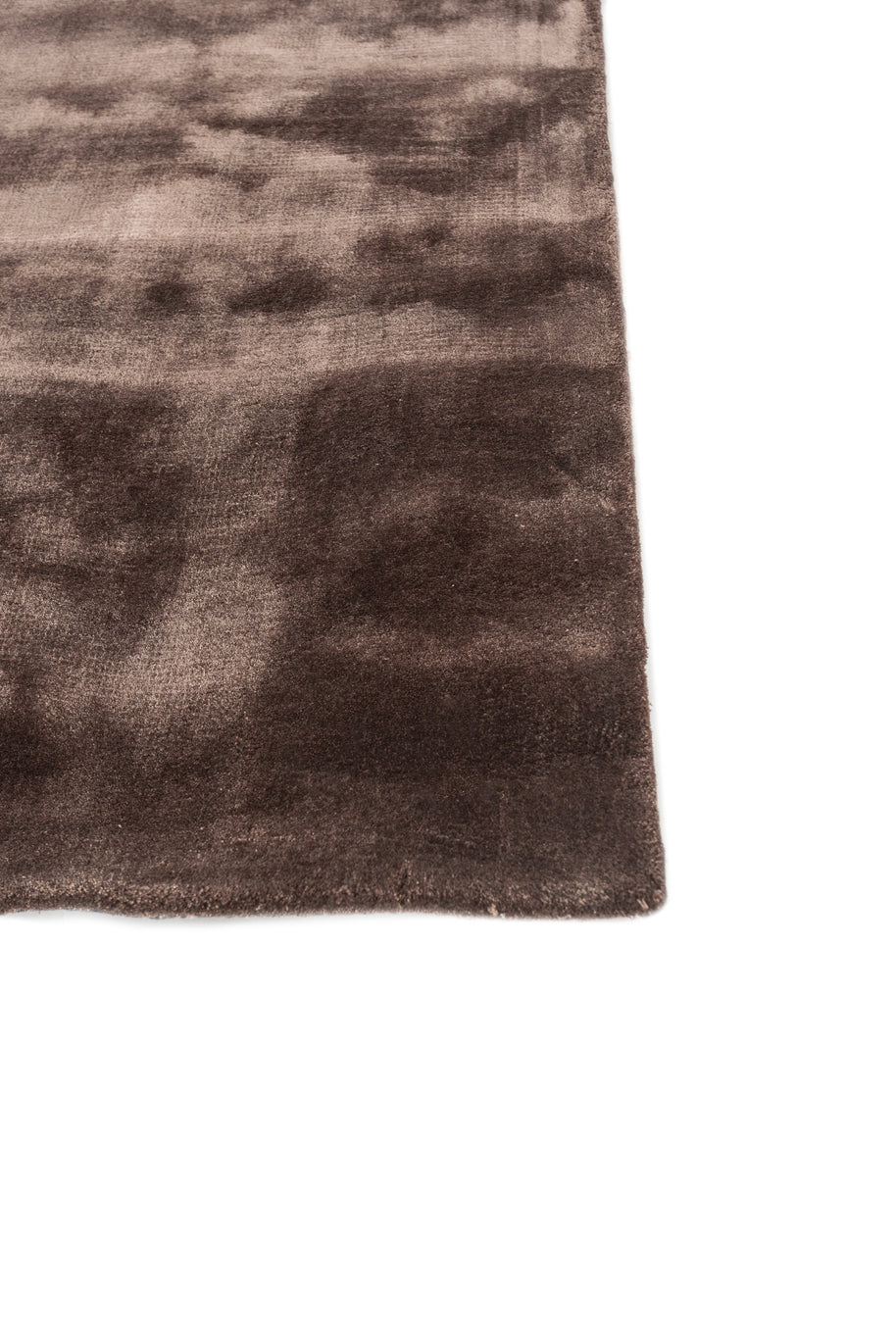 Carpet For Living room 5X8 Feet Beige And Brown Viscose Rectangle Solid Rug - I MEAN DESIGN