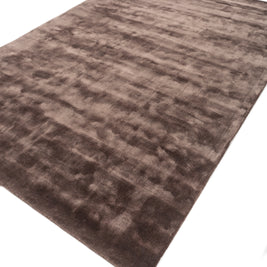 Carpet For Living room 5X8 Feet Beige And Brown Viscose Rectangle Solid Rug