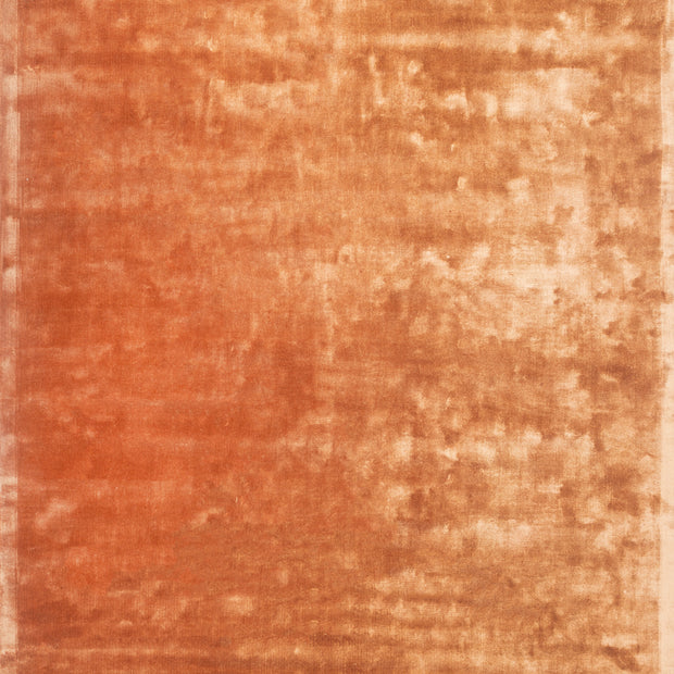 Carpet For Living room 5X8 Feet Red And Orange Viscose Rectangle Solid Rug