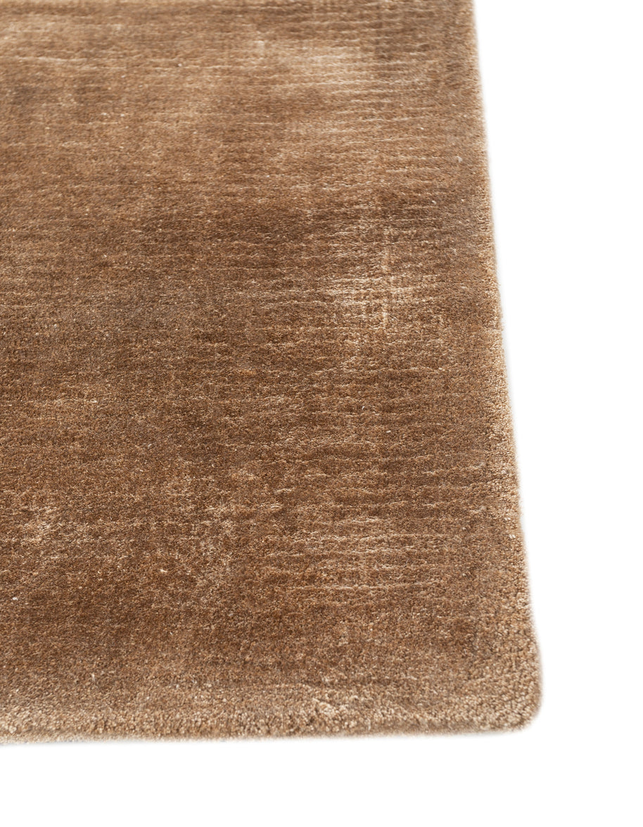 Carpet For Living room 5X8 Feet Gold Viscose Rectangle Solid Rug - I MEAN DESIGN