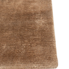 Carpet For Living room 5X8 Feet Gold Viscose Rectangle Solid Rug