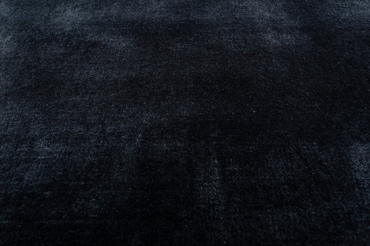 Carpet For Living room 5X8 Feet Blue Viscose Rectangle Solid Rug