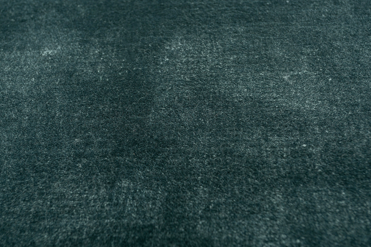 Carpet For Living room 6X9 Feet Blue Viscose Rectangle Solid Rug