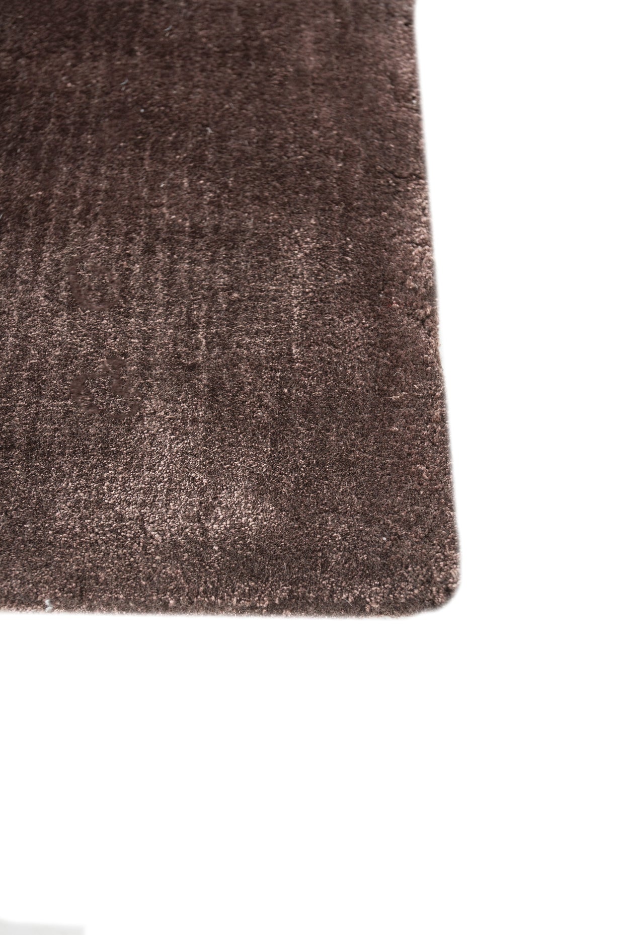 Carpet For Living room 6X9 Feet Beige And Brown Viscose Rectangle Solid Rug - I MEAN DESIGN