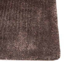 Carpet For Living room 6X9 Feet Beige And Brown Viscose Rectangle Solid Rug - I MEAN DESIGN
