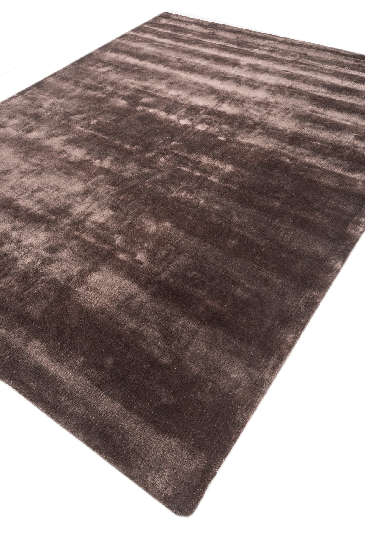 Carpet For Living room 6X9 Feet Beige And Brown Viscose Rectangle Solid Rug - I MEAN DESIGN