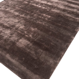Carpet For Living room 6X9 Feet Beige And Brown Viscose Rectangle Solid Rug - I MEAN DESIGN