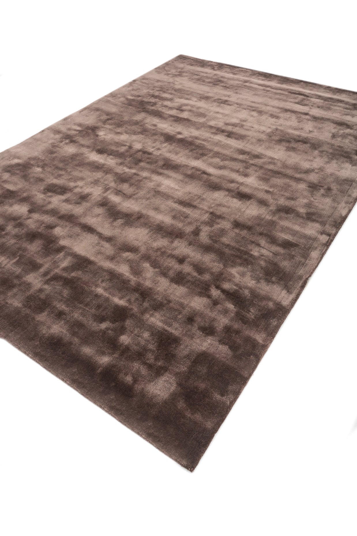 Carpet For Living room 6X9 Feet Beige And Brown Viscose Rectangle Solid Rug