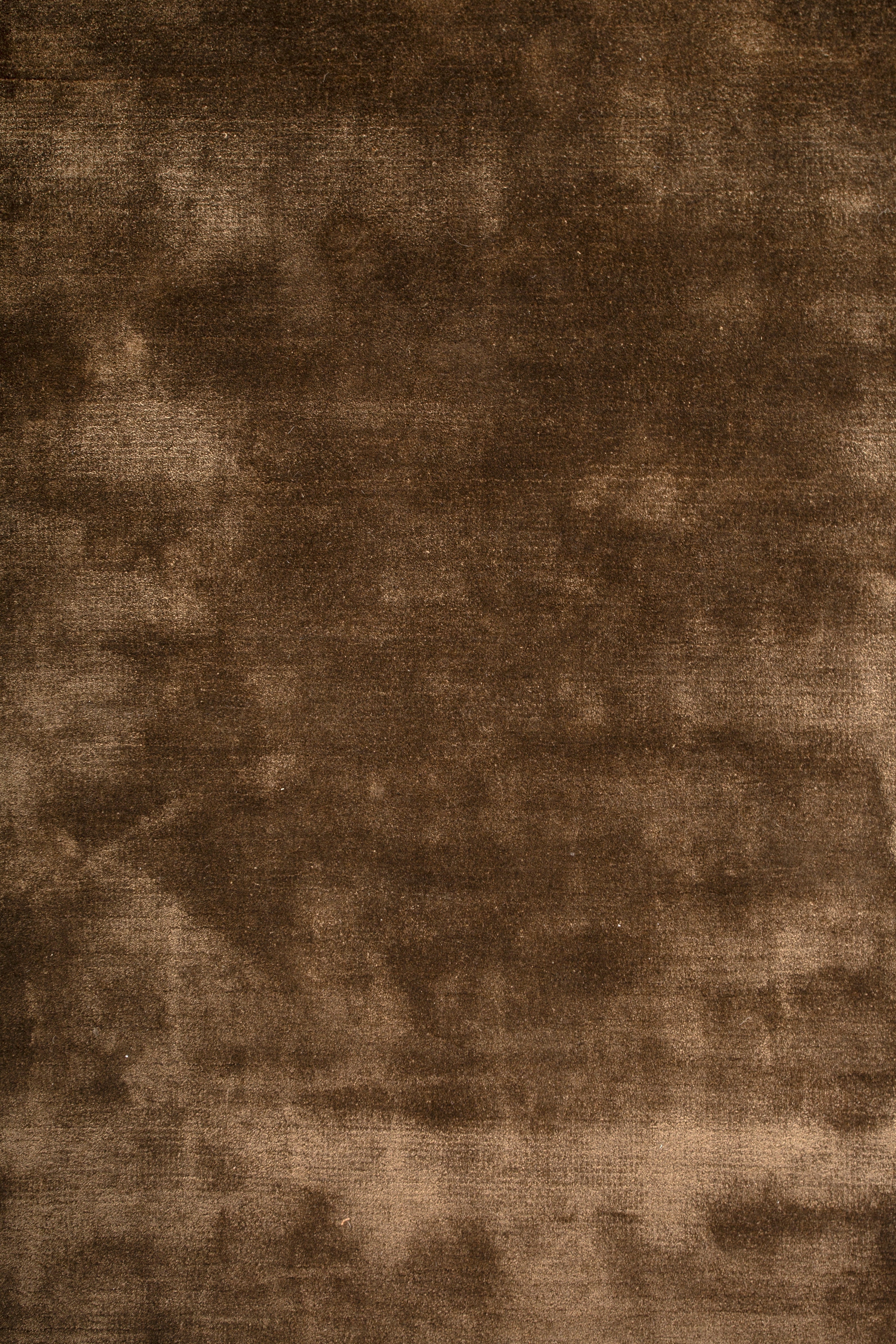 Carpet For Living room 6X9 Feet Beige And Brown Viscose Rectangle Solid Rug