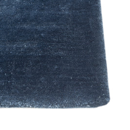 Carpet For Living room 6X9 Feet Blue Viscose Rectangle Solid Rug