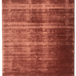 Carpet For Living room 5X8 Feet Red And Orange Viscose Rectangle Solid Rug