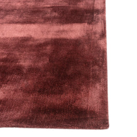 Carpet For Living room 5X8 Feet Red And Orange Viscose Rectangle Solid Rug