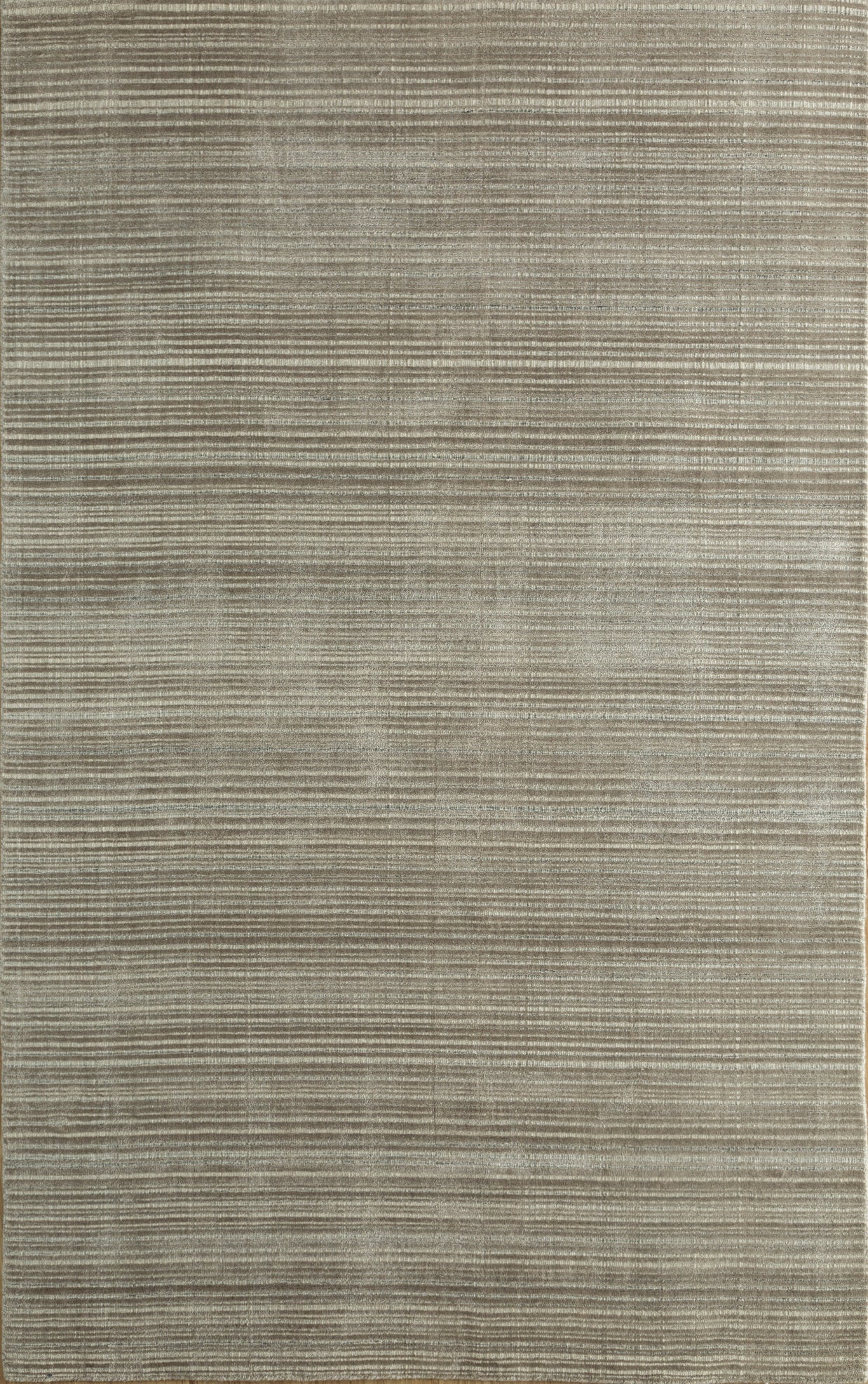 Carpet For Living room 2x3 Feet Grey and Black Wool and Bamboo Silk Rectangle Solid Rug