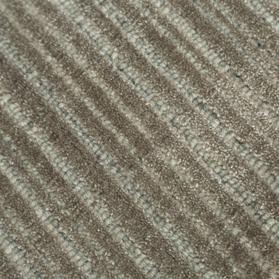 Carpet For Living room 2x3 Feet Grey and Black Wool and Bamboo Silk Rectangle Solid Rug