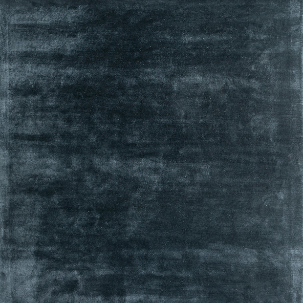 Carpet For Living room 4X6 Feet Blue Viscose Rectangle Solid Rug