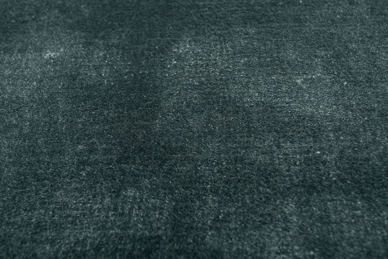 Carpet For Living room 4X6 Feet Blue Viscose Rectangle Solid Rug