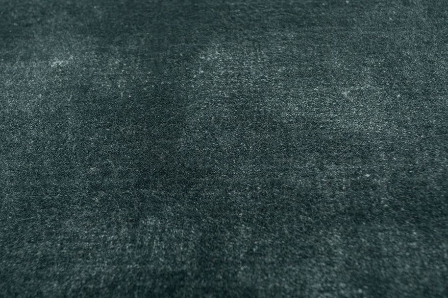 Carpet For Living room 4X6 Feet Blue Viscose Rectangle Solid Rug - I MEAN DESIGN