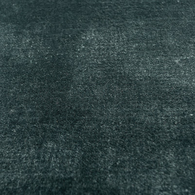 Carpet For Living room 4X6 Feet Blue Viscose Rectangle Solid Rug