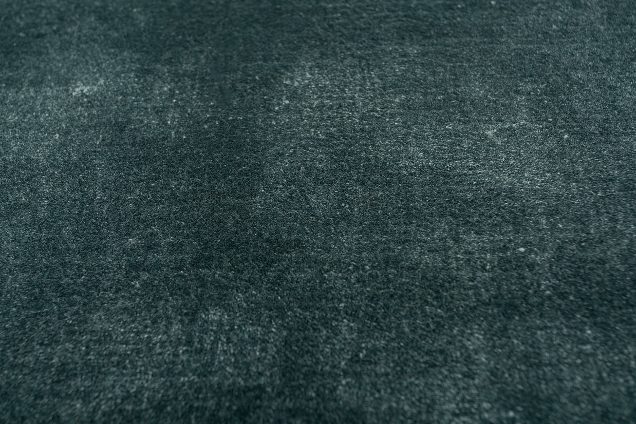 Carpet For Living room 4X6 Feet Blue Viscose Rectangle Solid Rug