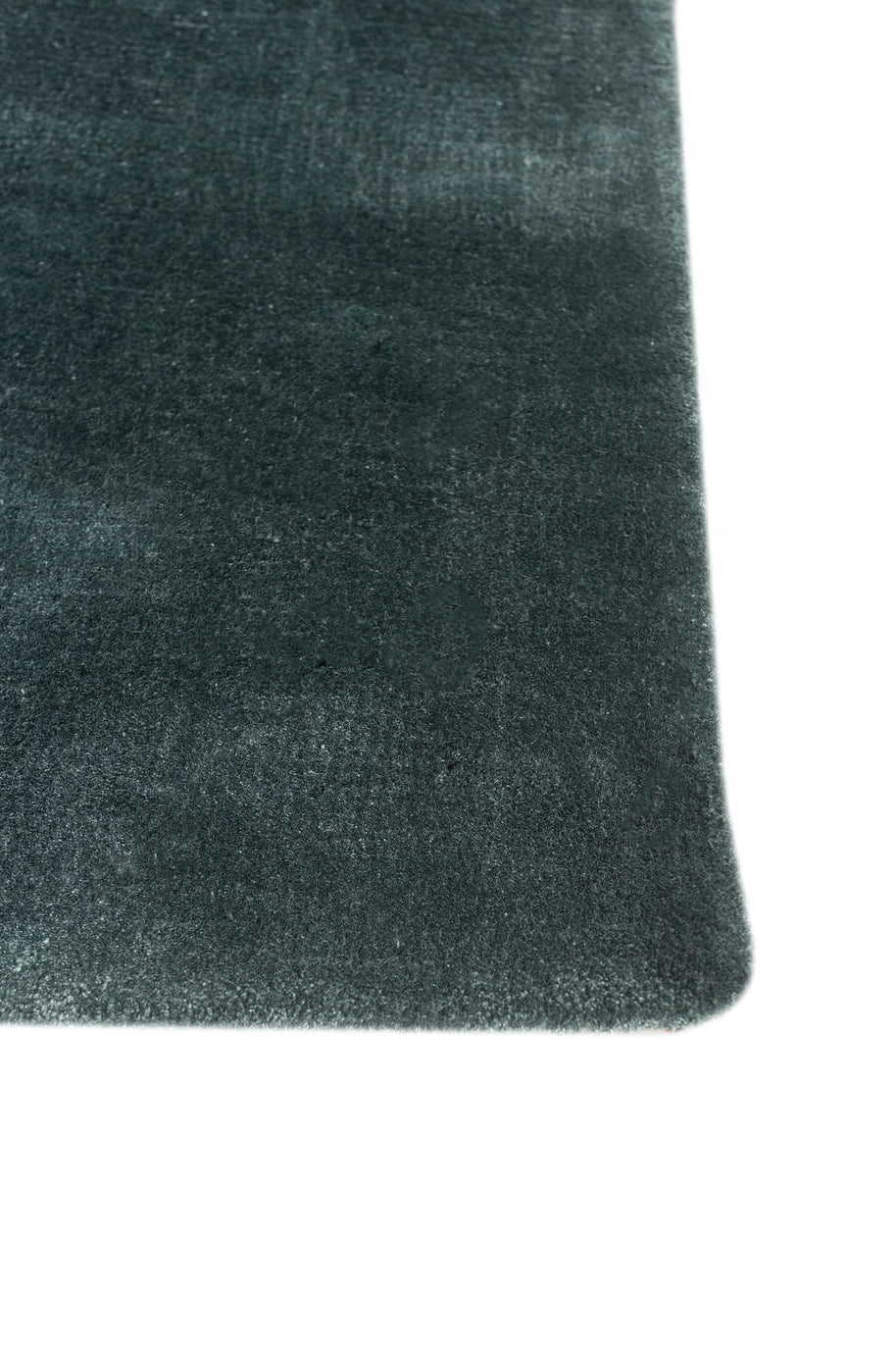 Carpet For Living room 4X6 Feet Blue Viscose Rectangle Solid Rug - I MEAN DESIGN