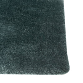 Carpet For Living room 4X6 Feet Blue Viscose Rectangle Solid Rug