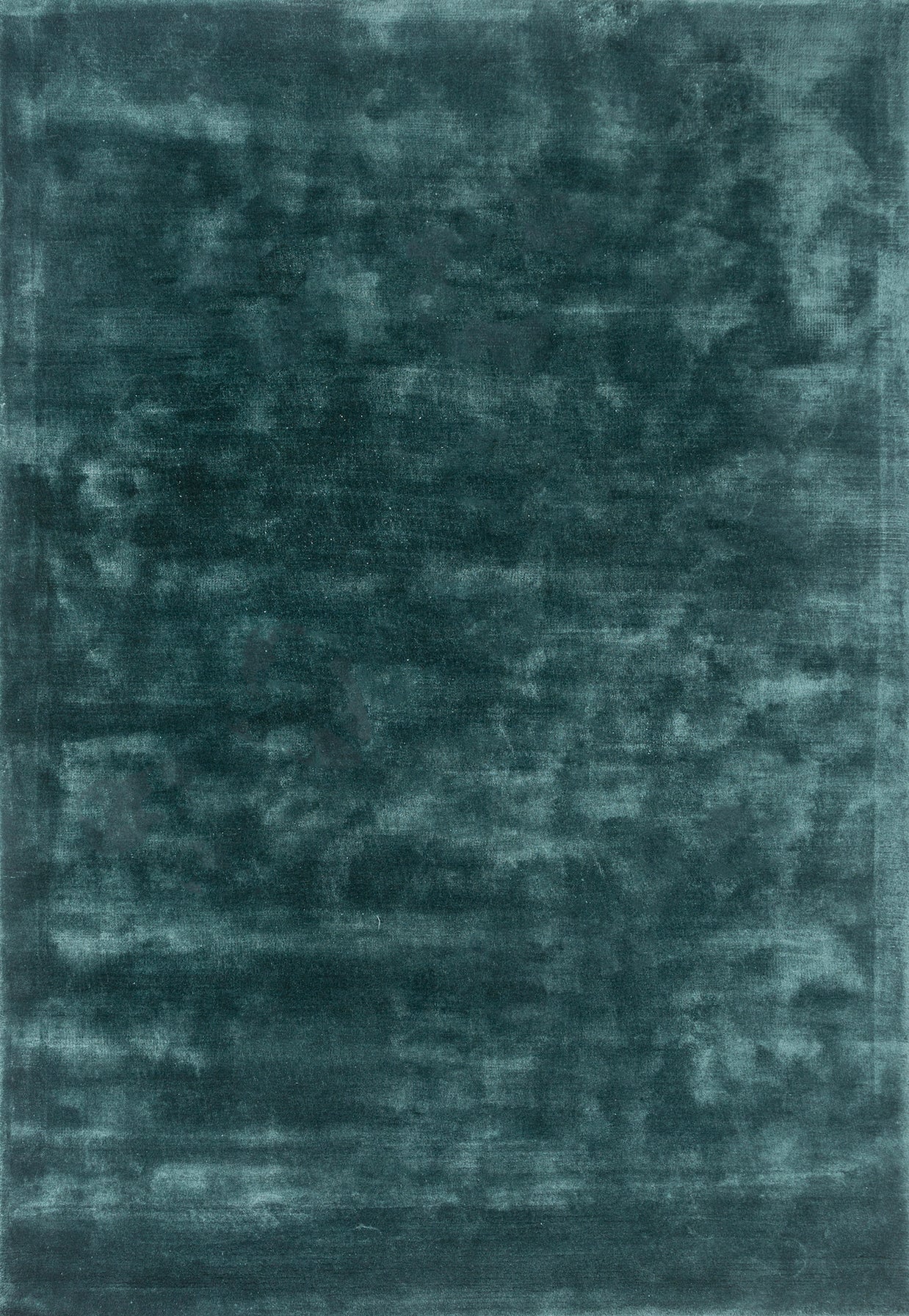 Carpet For Living room 4X6 Feet Blue Viscose Rectangle Solid Rug