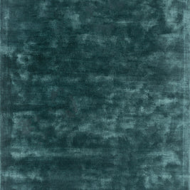 Carpet For Living room 4X6 Feet Blue Viscose Rectangle Solid Rug