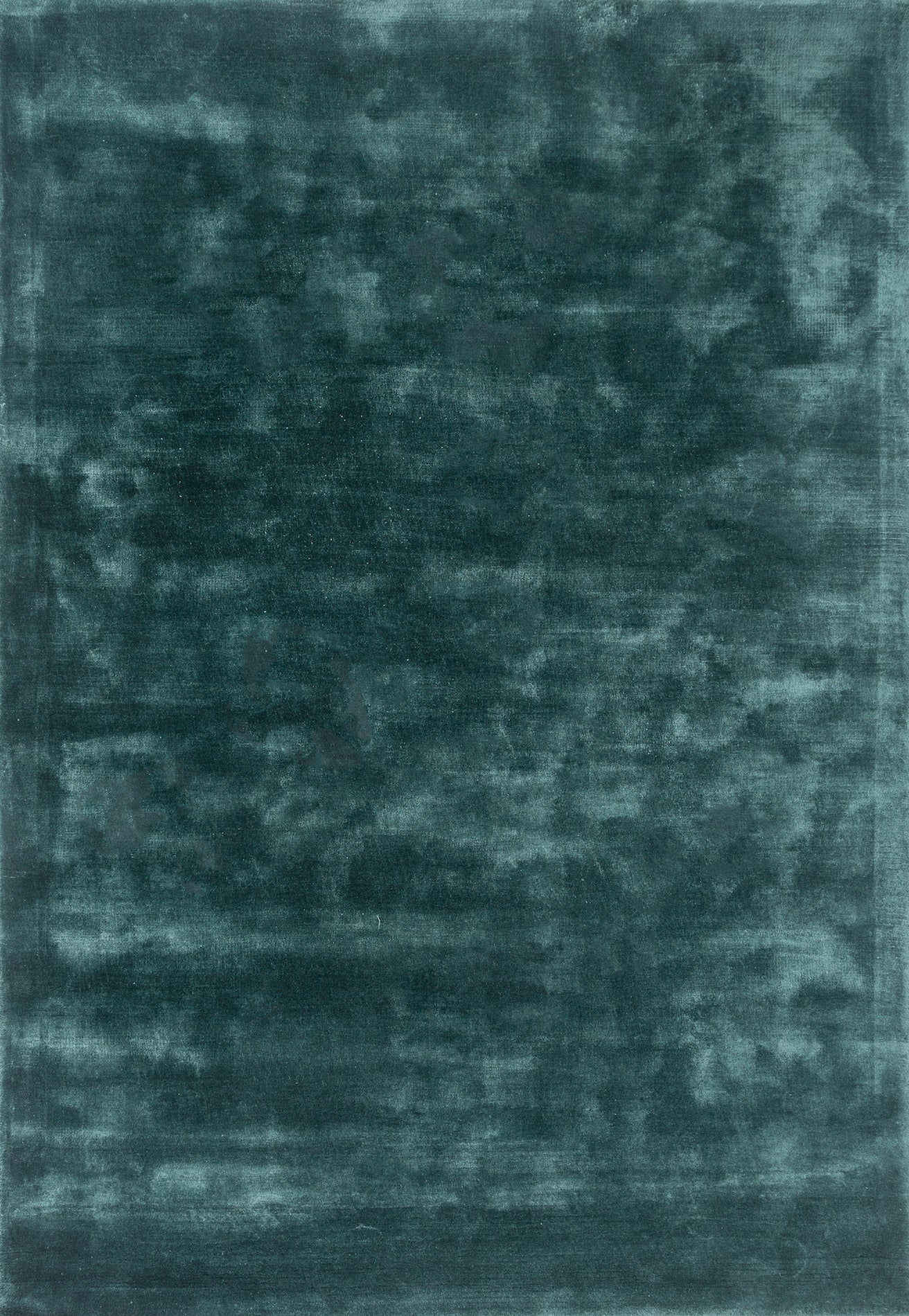 Carpet For Living room 4X6 Feet Blue Viscose Rectangle Solid Rug