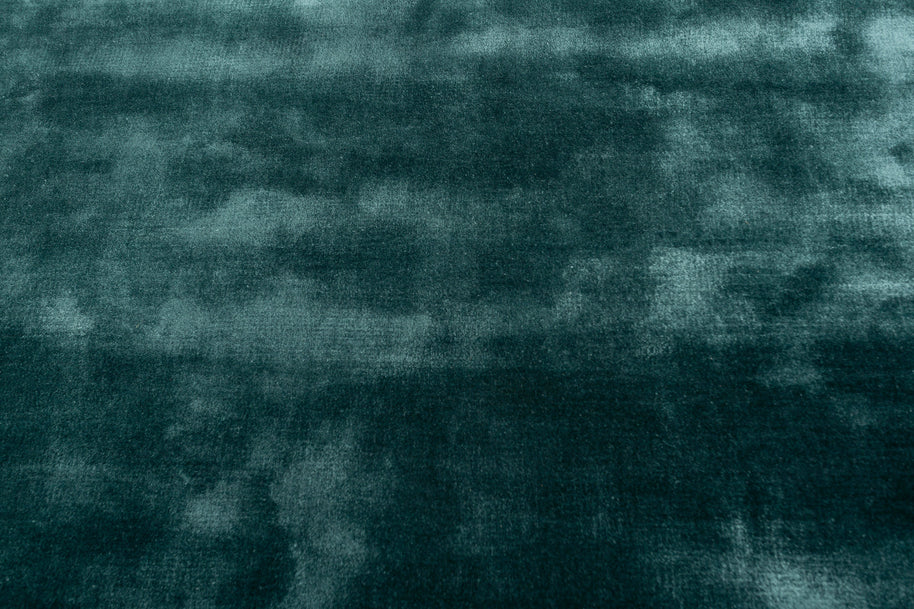 Carpet For Living room 4X6 Feet Blue Viscose Rectangle Solid Rug
