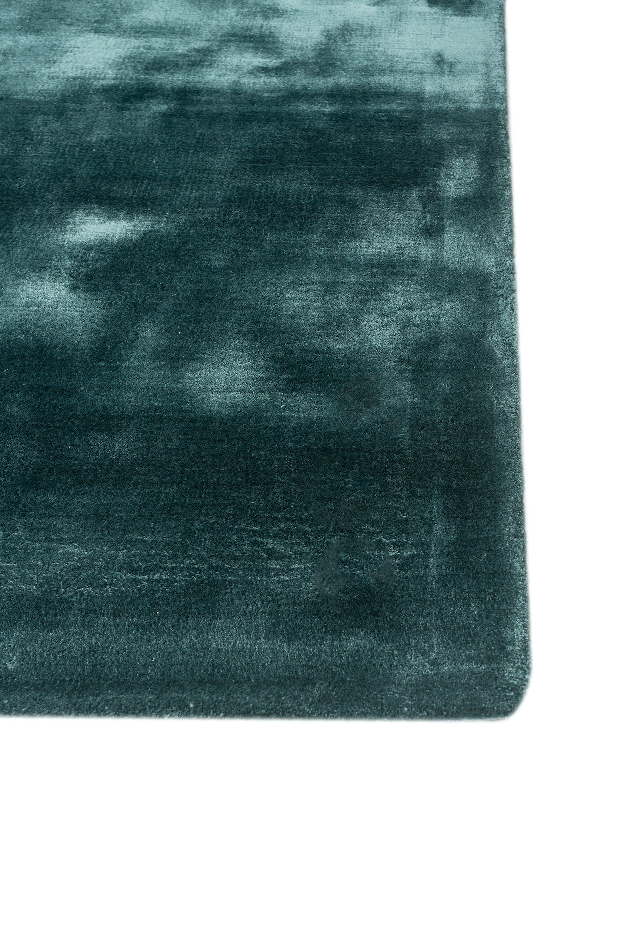 Carpet For Living room 4X6 Feet Blue Viscose Rectangle Solid Rug