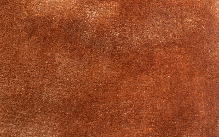 Carpet For Living room 6X9 Feet Red And Orange Viscose Rectangle Solid Rug - I MEAN DESIGN