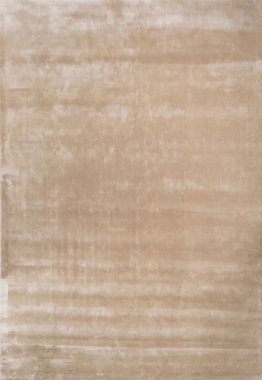 Carpet For Living room 6X9 Feet Ivory Viscose Rectangle Solid Rug - I MEAN DESIGN