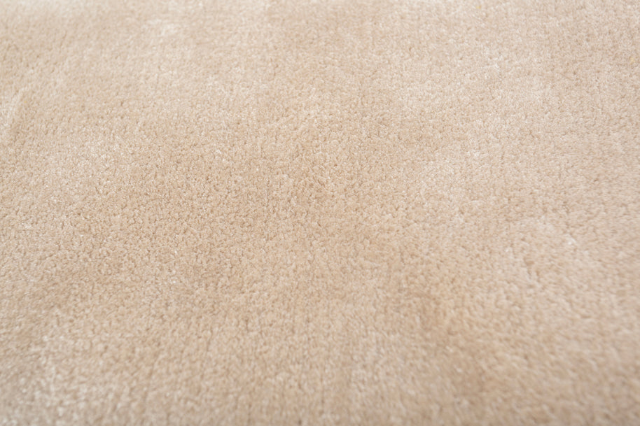 Carpet For Living room 6X9 Feet Ivory Viscose Rectangle Solid Rug - I MEAN DESIGN