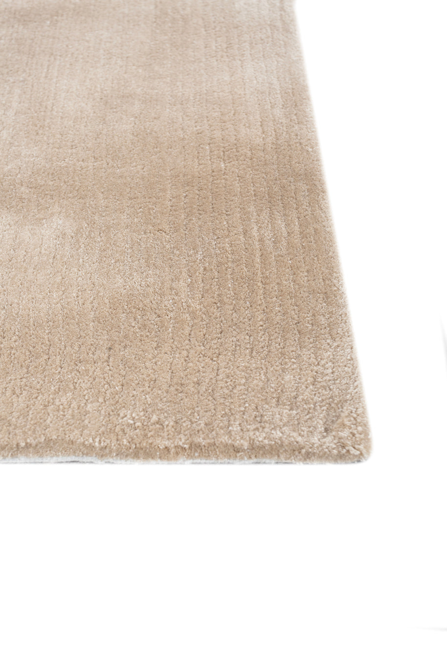 Carpet For Living room 6X9 Feet Ivory Viscose Rectangle Solid Rug - I MEAN DESIGN