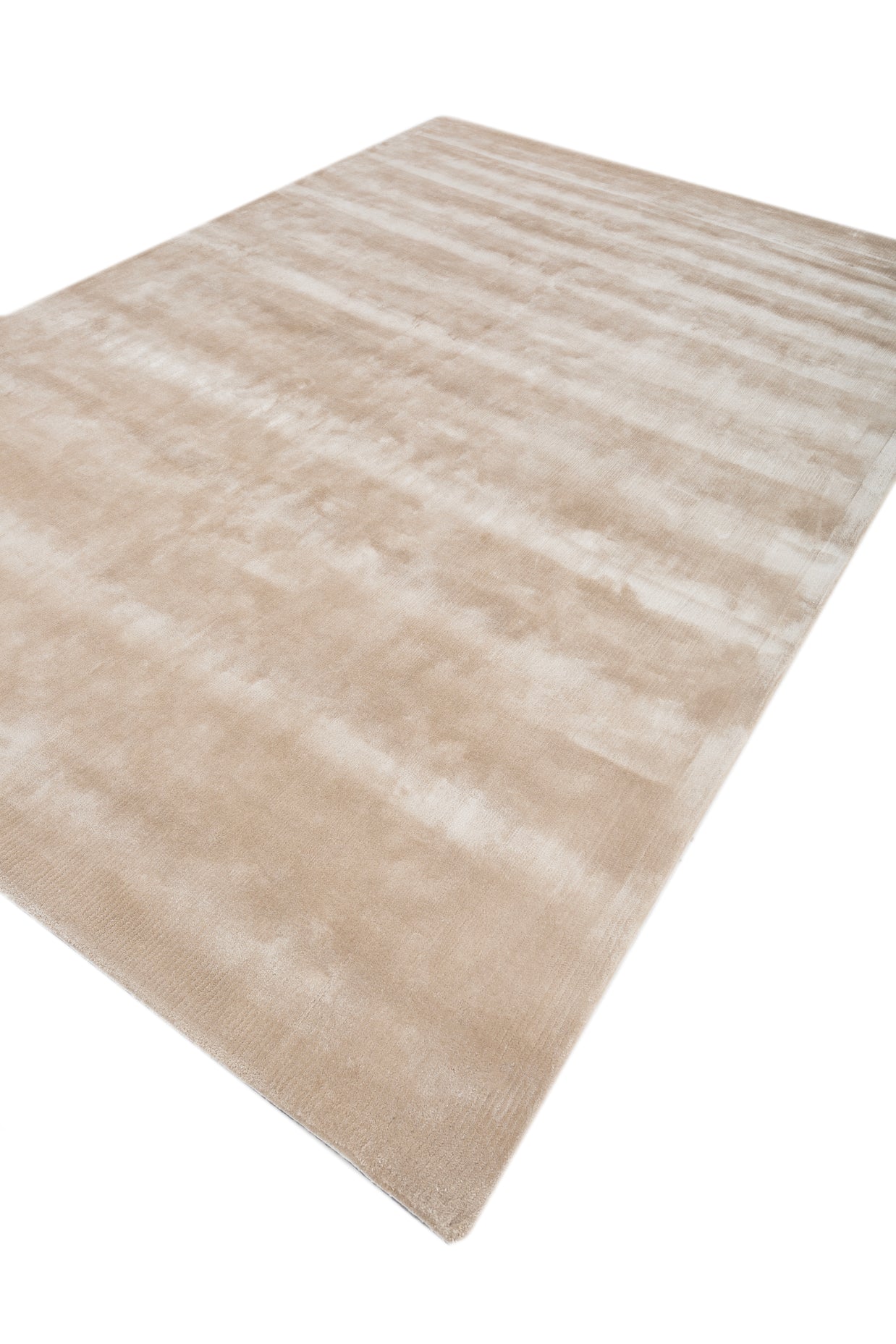Carpet For Living room 6X9 Feet Ivory Viscose Rectangle Solid Rug