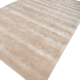 Carpet For Living room 6X9 Feet Ivory Viscose Rectangle Solid Rug