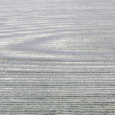 Carpet For Living room 5'6X23 Feet Blue Wool & Viscose Runner Solid Rug