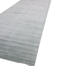 Carpet For Living room 5'6X23 Feet Blue Wool & Viscose Runner Solid Rug
