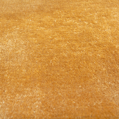 Carpet For Living room 4X6 Feet Gold Viscose Rectangle Solid Rug