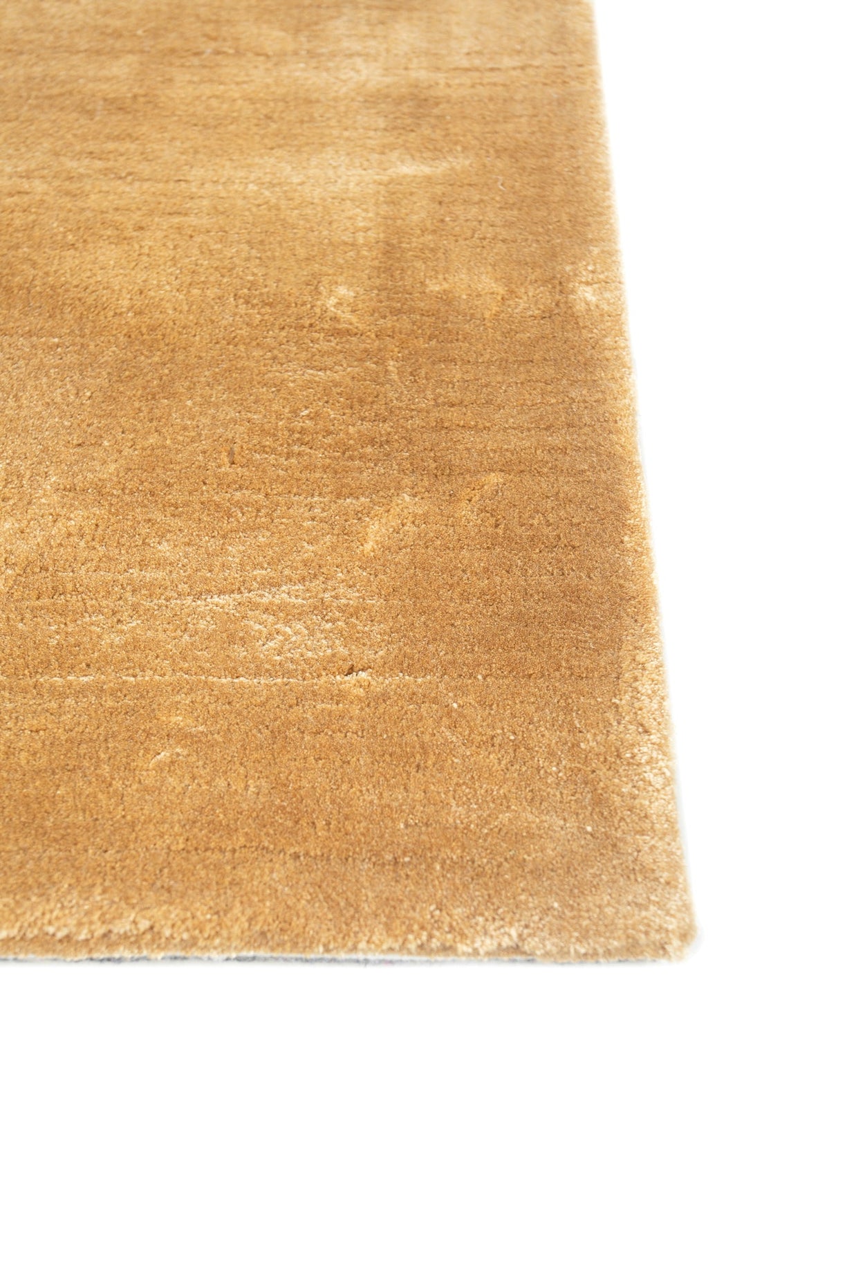 Carpet For Living room 4X6 Feet Gold Viscose Rectangle Solid Rug