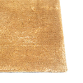 Carpet For Living room 4X6 Feet Gold Viscose Rectangle Solid Rug