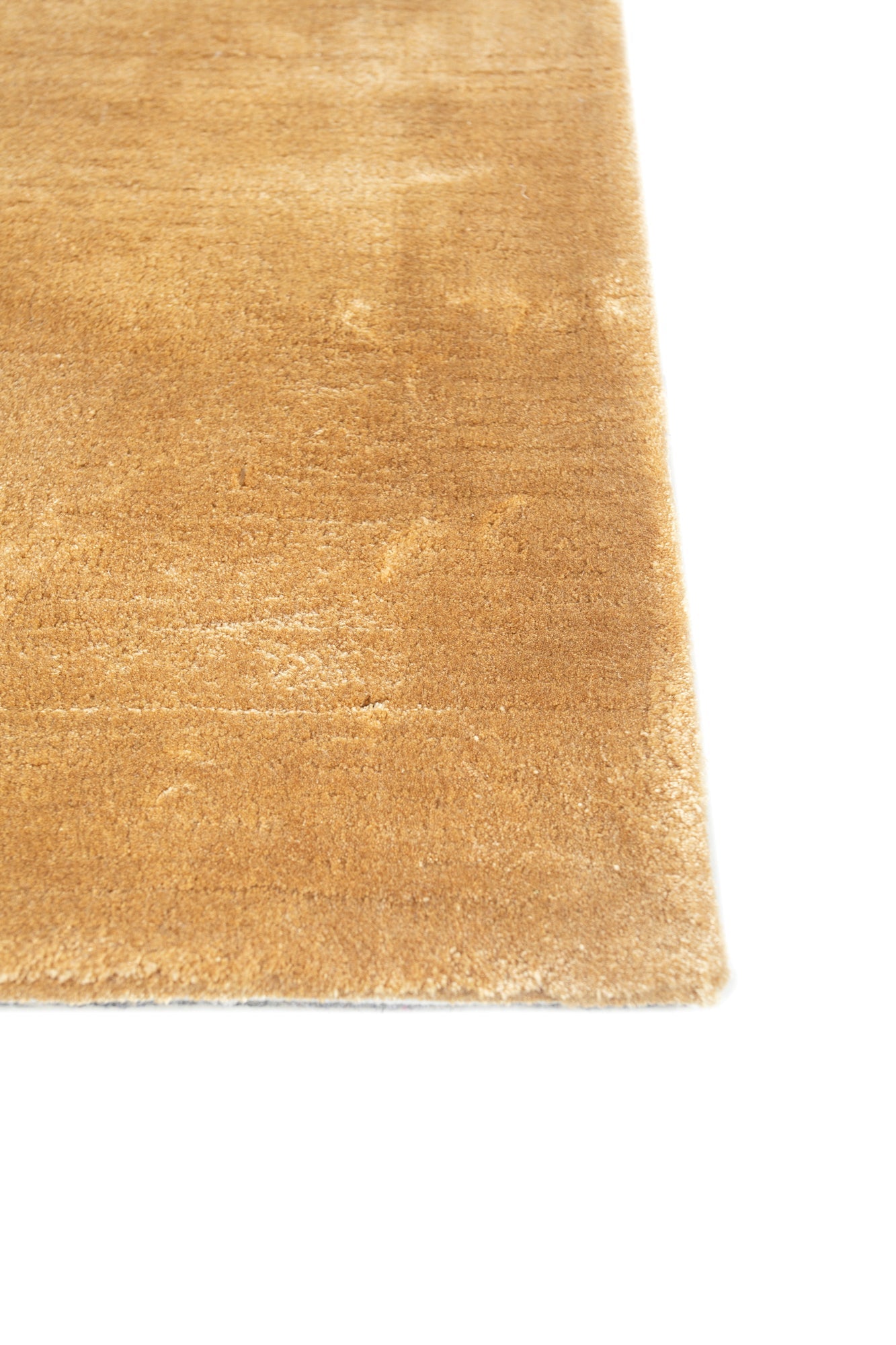 Carpet For Living room 4X6 Feet Gold Viscose Rectangle Solid Rug
