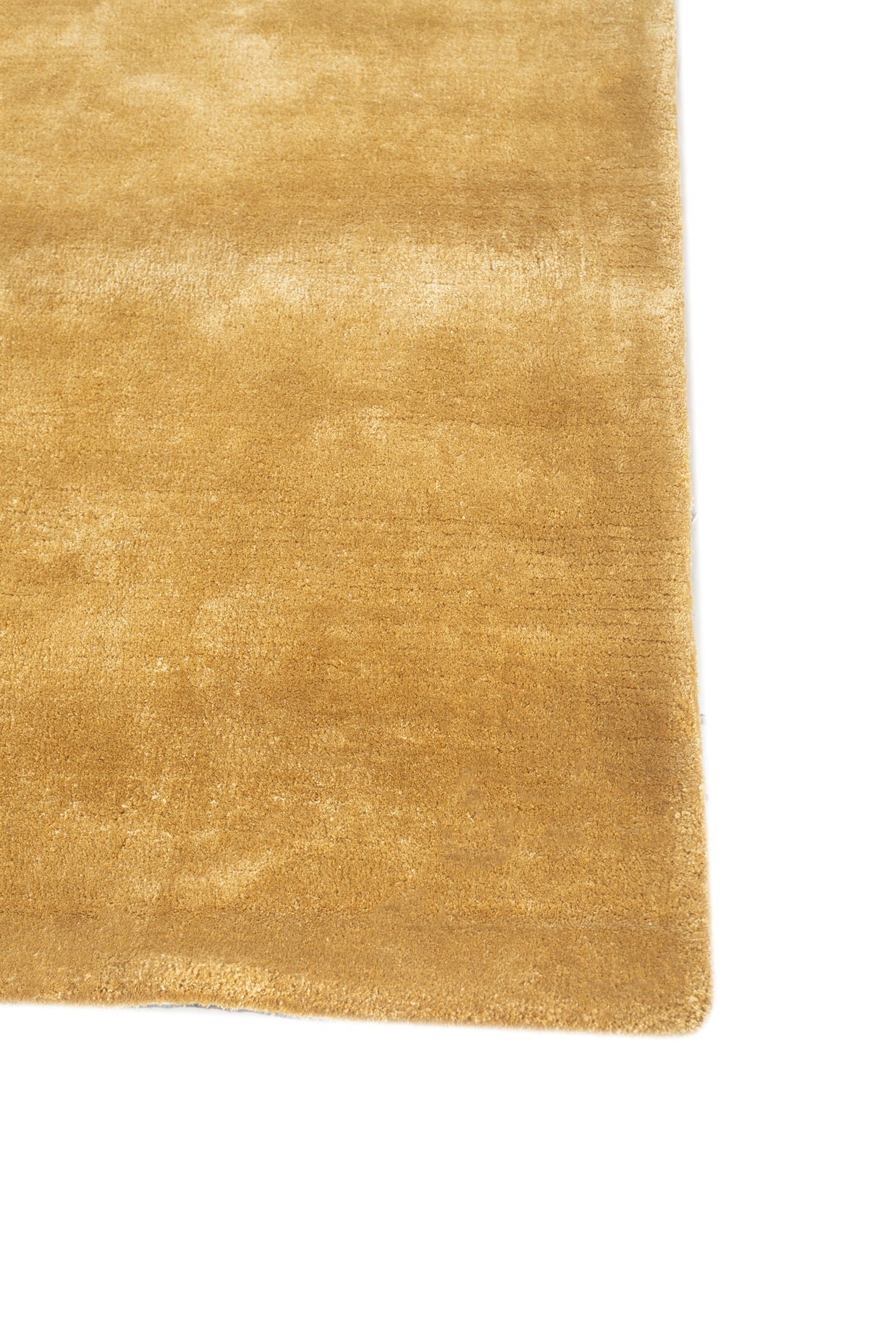 Carpet For Living room 5X8 Feet Gold Viscose Rectangle Solid Rug