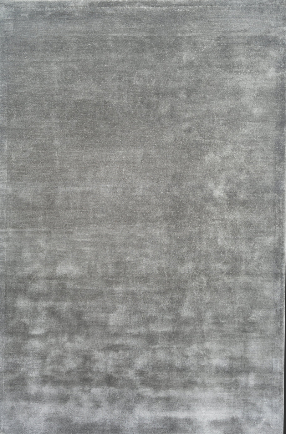Carpet For Living room 6X9 Feet Blue Viscose Rectangle Solid Rug - I MEAN DESIGN