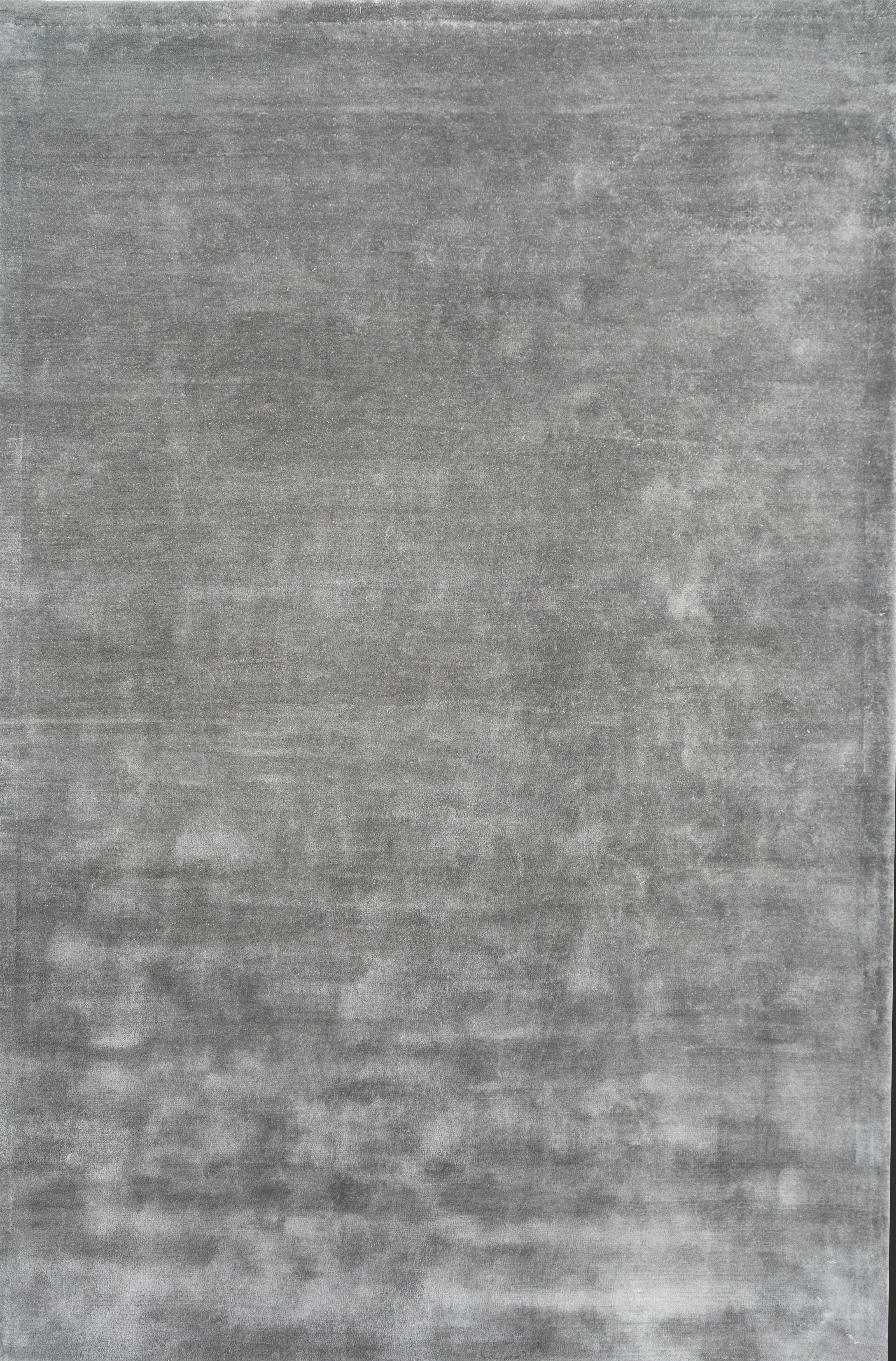 Carpet For Living room 6X9 Feet Blue Viscose Rectangle Solid Rug