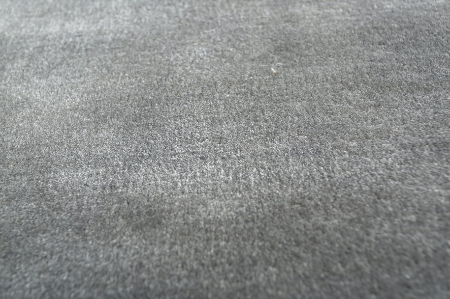 Carpet For Living room 6X9 Feet Blue Viscose Rectangle Solid Rug - I MEAN DESIGN