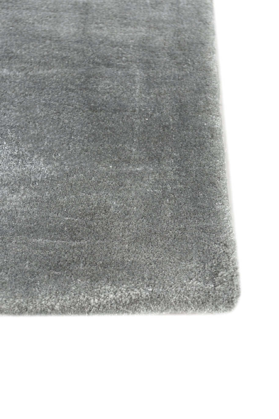 Carpet For Living room 6X9 Feet Blue Viscose Rectangle Solid Rug - I MEAN DESIGN