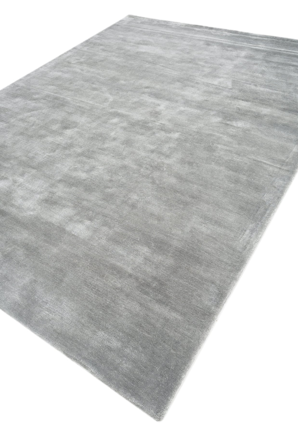 Carpet For Living room 6X9 Feet Blue Viscose Rectangle Solid Rug