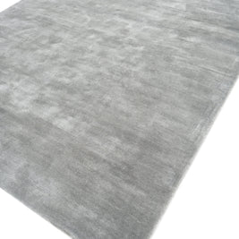 Carpet For Living room 6X9 Feet Blue Viscose Rectangle Solid Rug